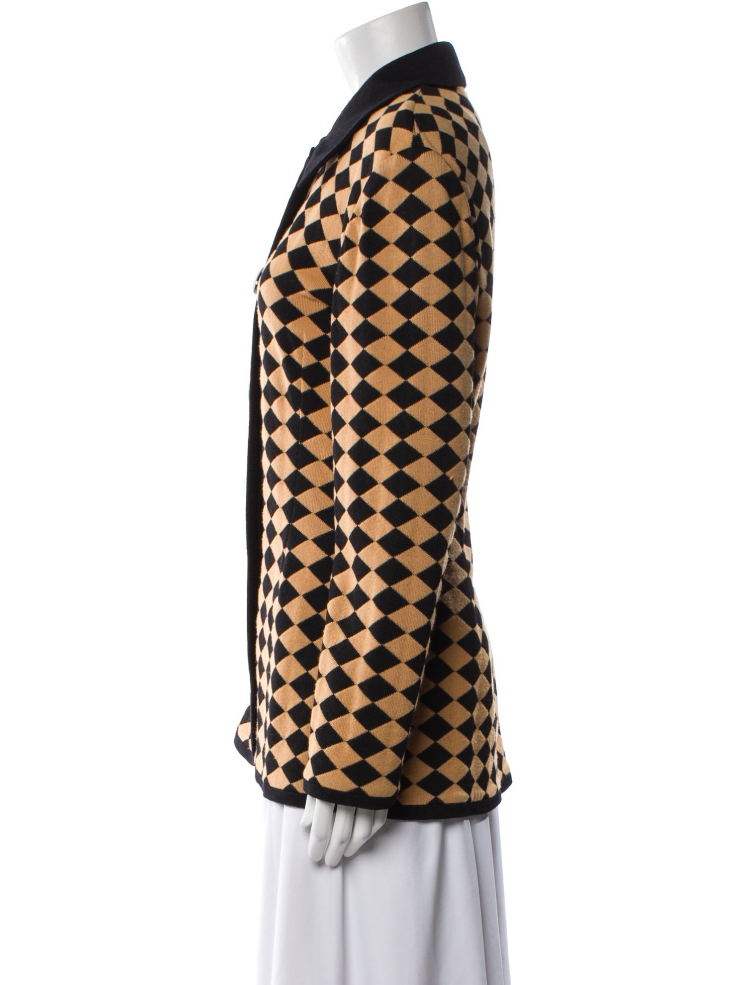 St. John Couture Plaid Print Blazer