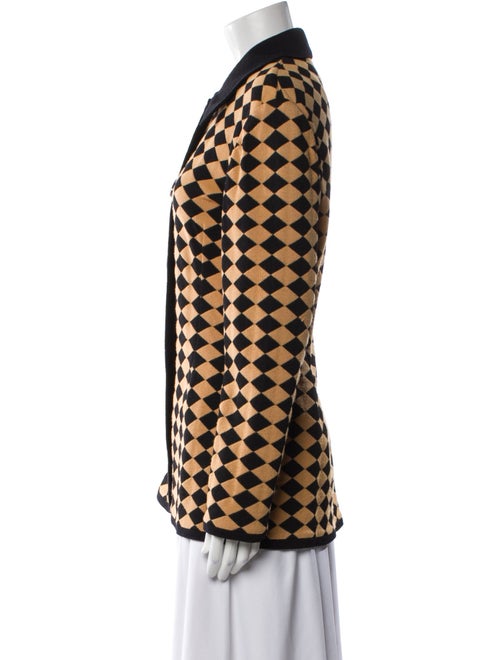 St. John Couture Plaid Print Blazer