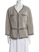 St. John Couture Wool Faux Fur Jacket