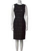 St. John Couture Plaid Print Mini Dress