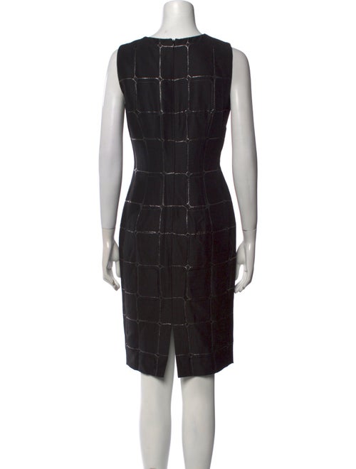 St. John Couture Plaid Print Mini Dress