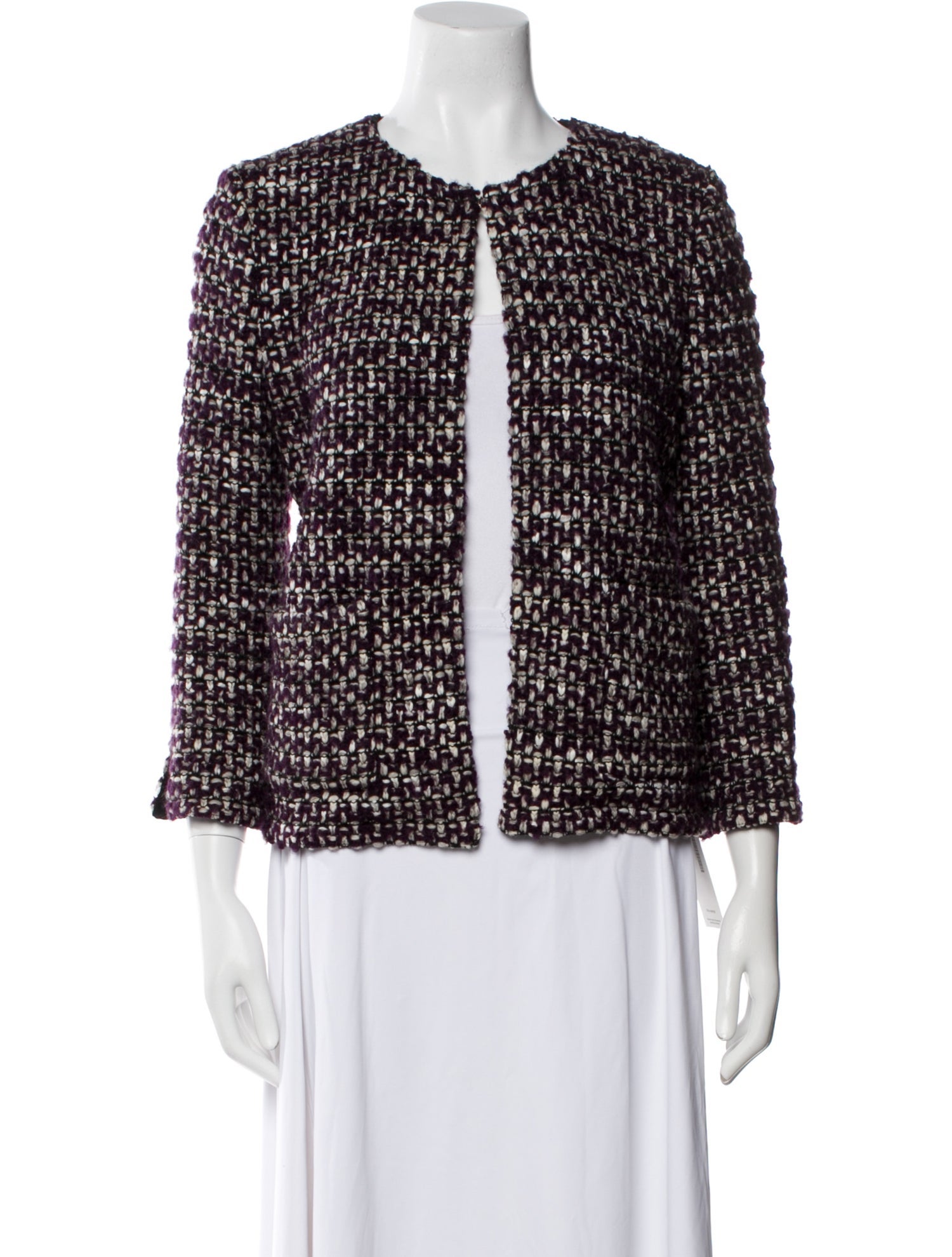 St. John Couture Tweed Tweed Pattern Evening Jacket