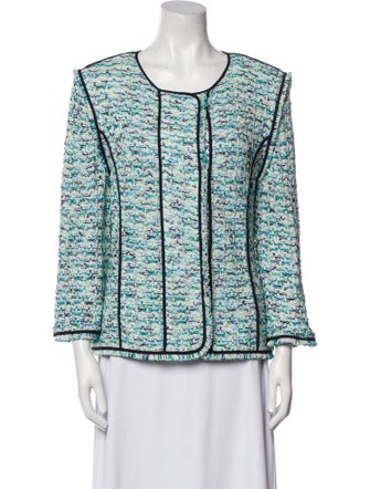 St. John Couture Printed Evening Jacket