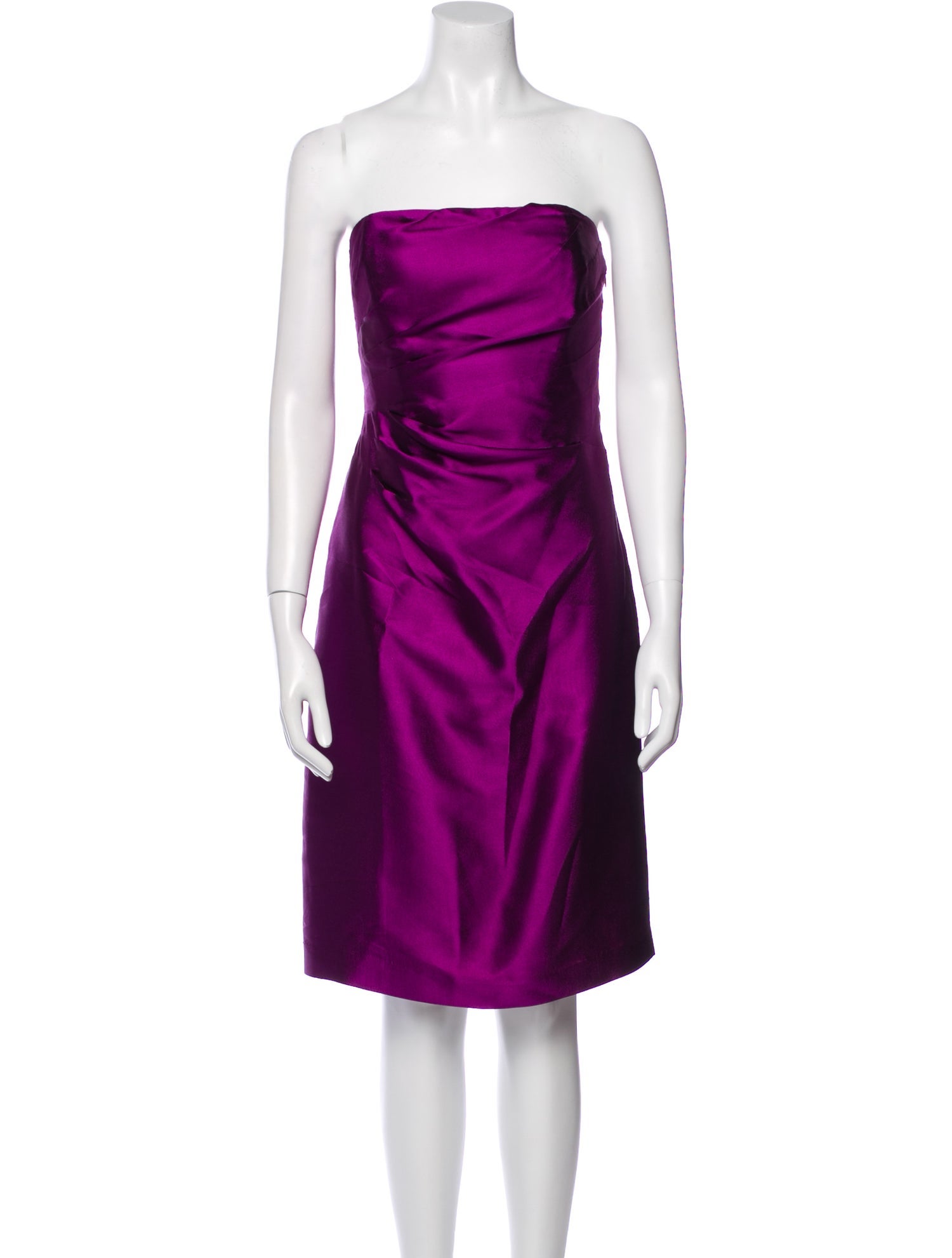 St. John Couture Strapless Mini Dress