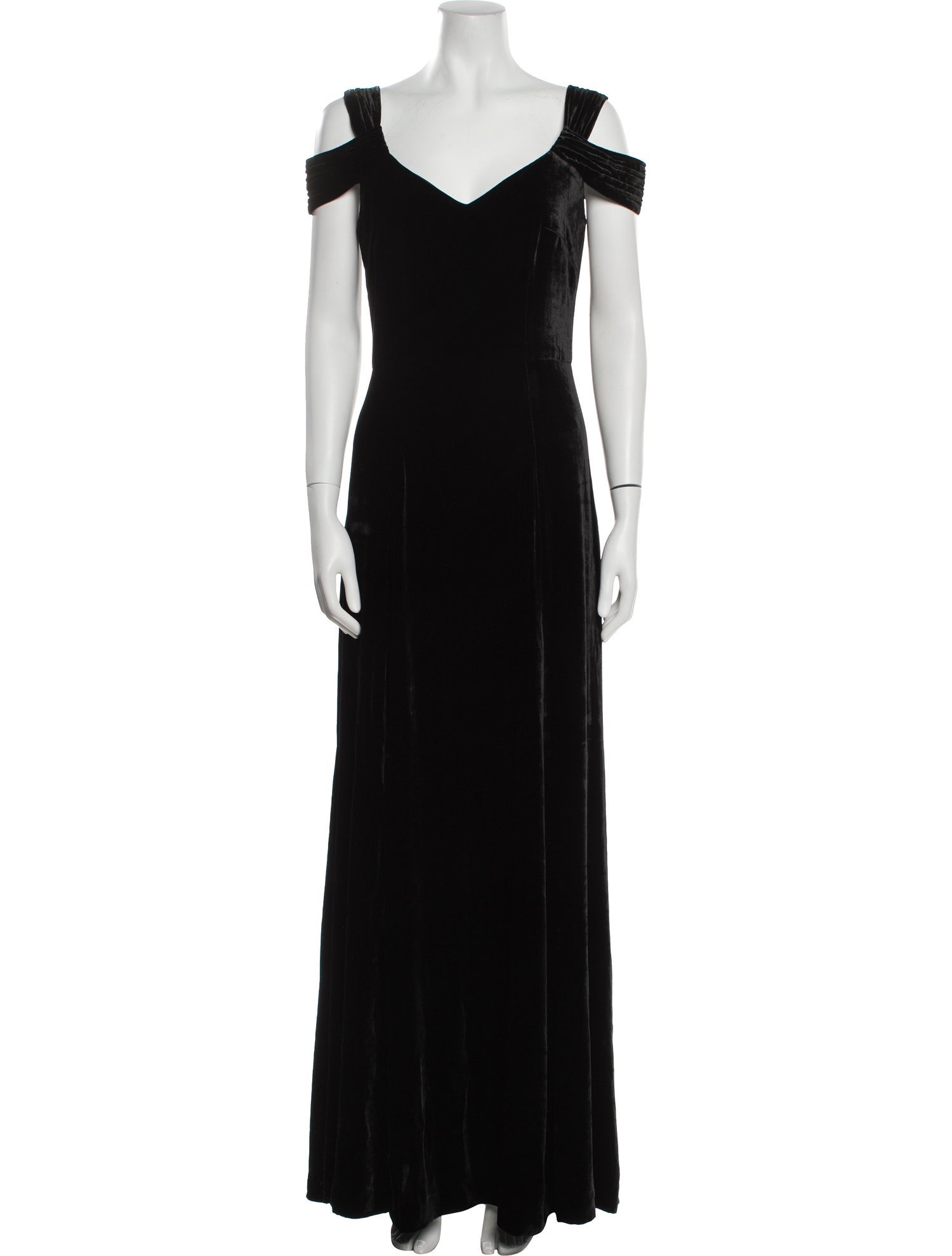St. John Couture V-Neck Long Dress