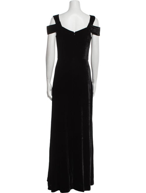 St. John Couture V-Neck Long Dress