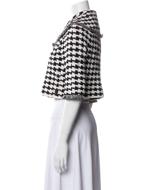 St. John Couture Houndstooth Print Blazer