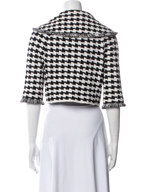 St. John Couture Houndstooth Print Blazer