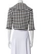 St. John Couture Houndstooth Print Blazer