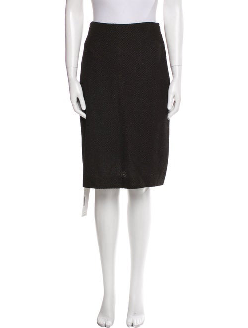 St. John Couture Chenille Knee-Length Skirt