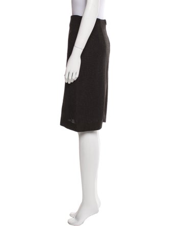 St. John Couture Chenille Knee-Length Skirt