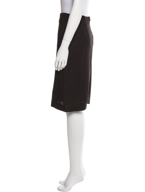 St. John Couture Chenille Knee-Length Skirt