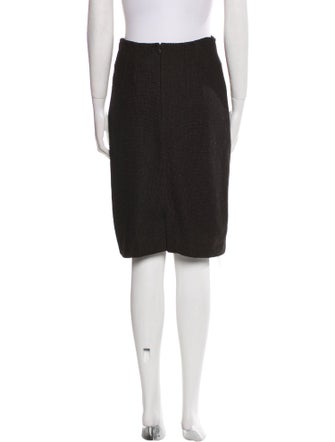 St. John Couture Chenille Knee-Length Skirt