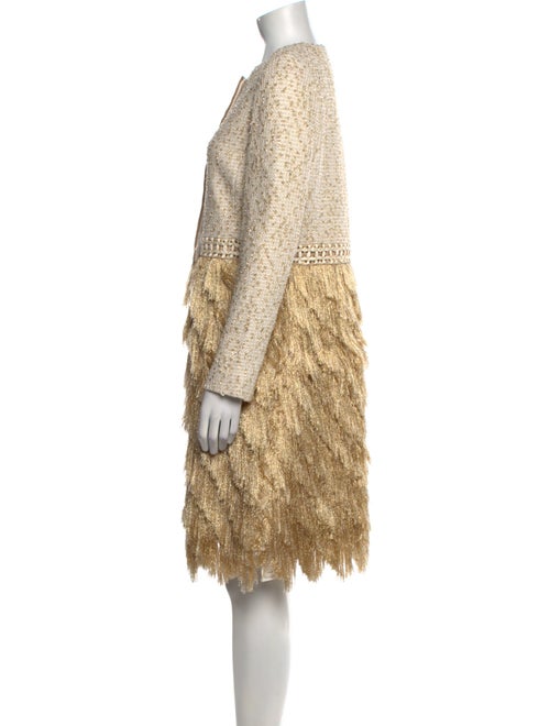 St. John Couture Tweed Pattern Mini Dress