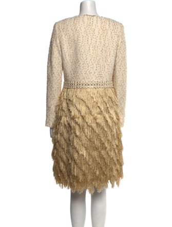 St. John Couture Tweed Pattern Mini Dress