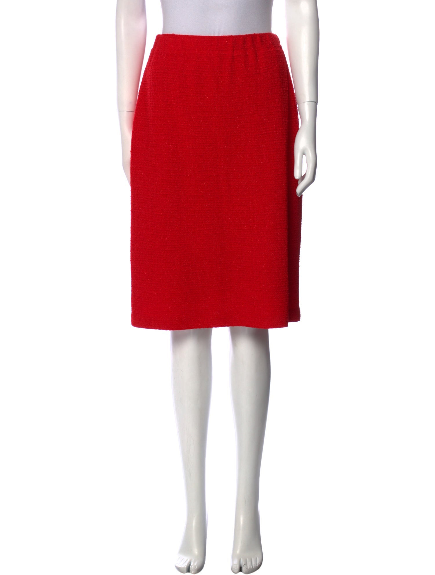 St. John Couture Wool Knee-Length Skirt w/ Tags