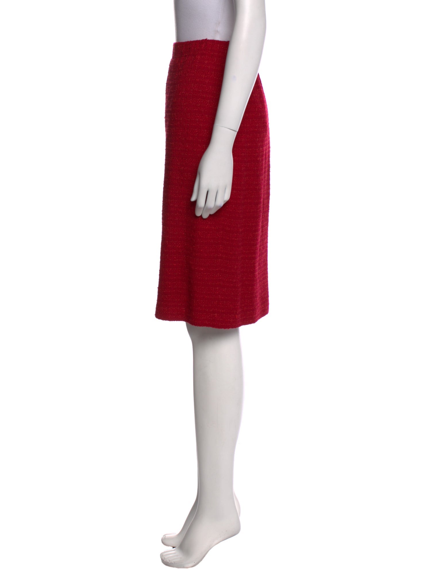 St. John Couture Wool Knee-Length Skirt