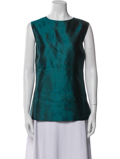 St. John Couture Wool Printed Top