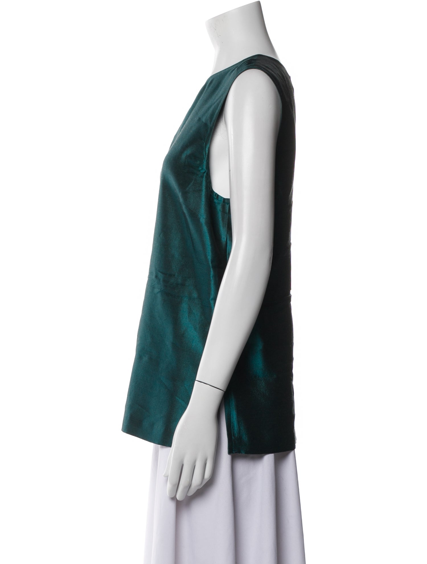 St. John Couture Wool Printed Top