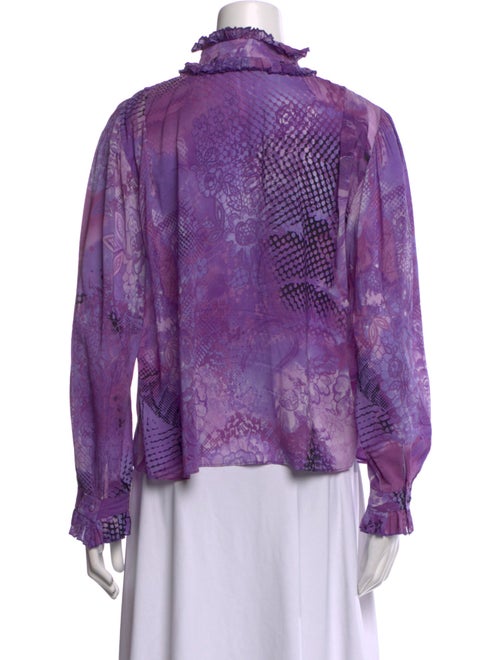 St. John Couture Silk Printed Blouse