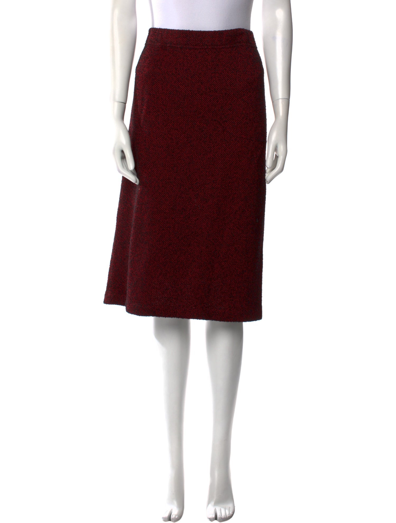 St. John Couture Wool Knee-Length Skirt