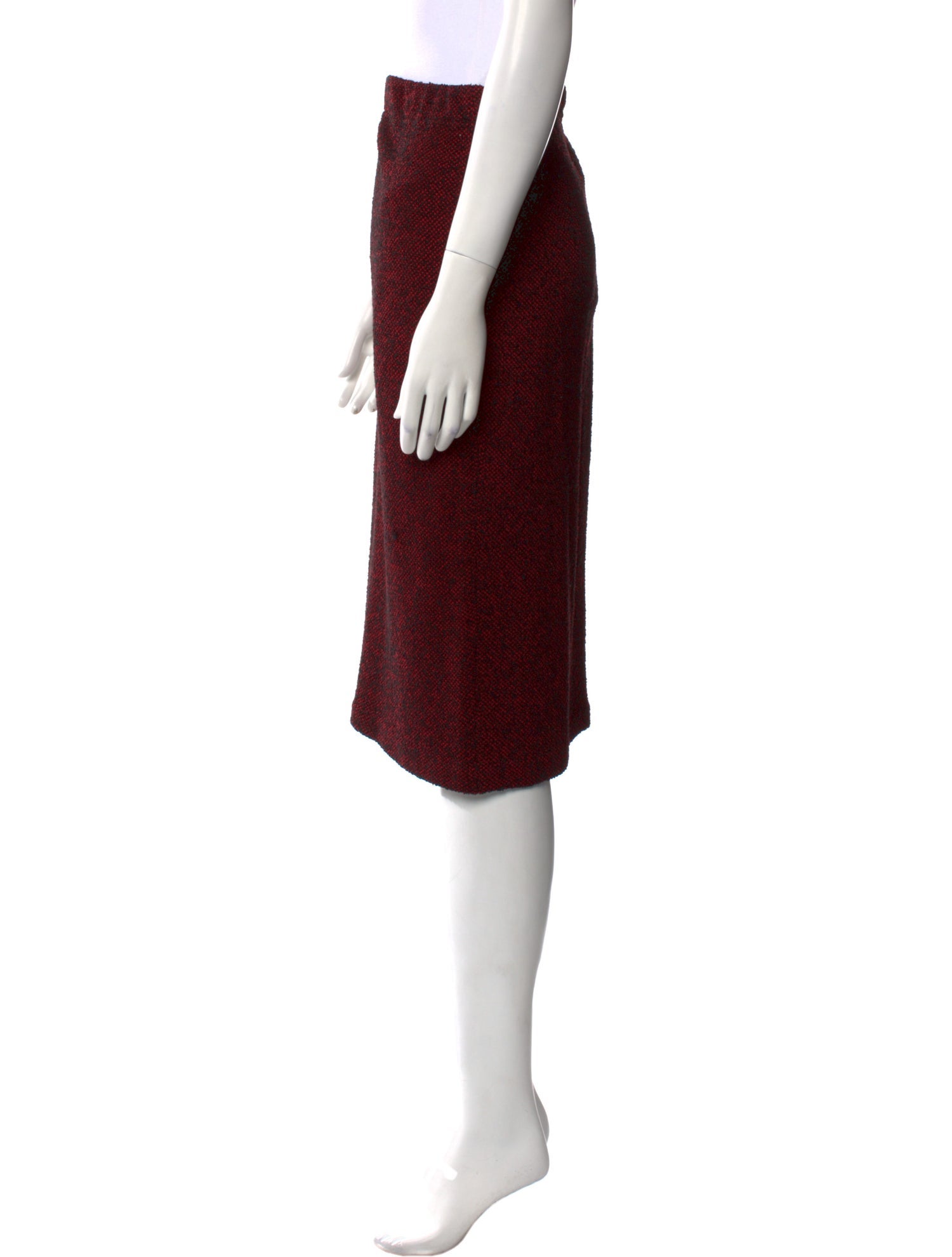 St. John Couture Wool Knee-Length Skirt