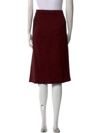 St. John Couture Wool Knee-Length Skirt
