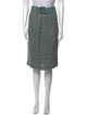 St. John Couture Tweed Pattern Knee-Length Skirt