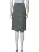 St. John Couture Tweed Pattern Knee-Length Skirt
