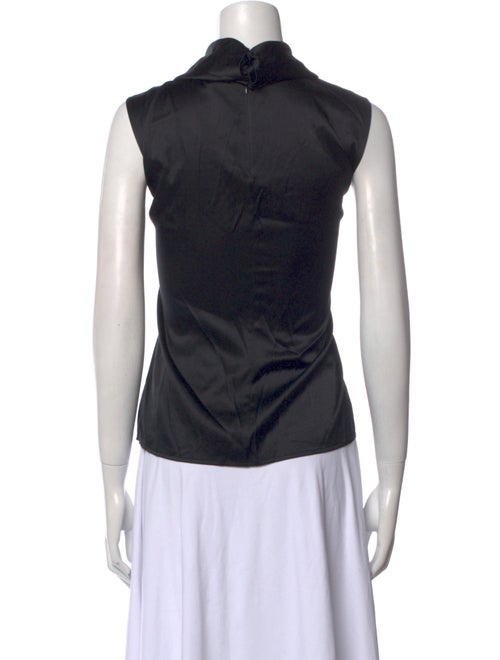 St. John Couture Silk Cowl Neck Top