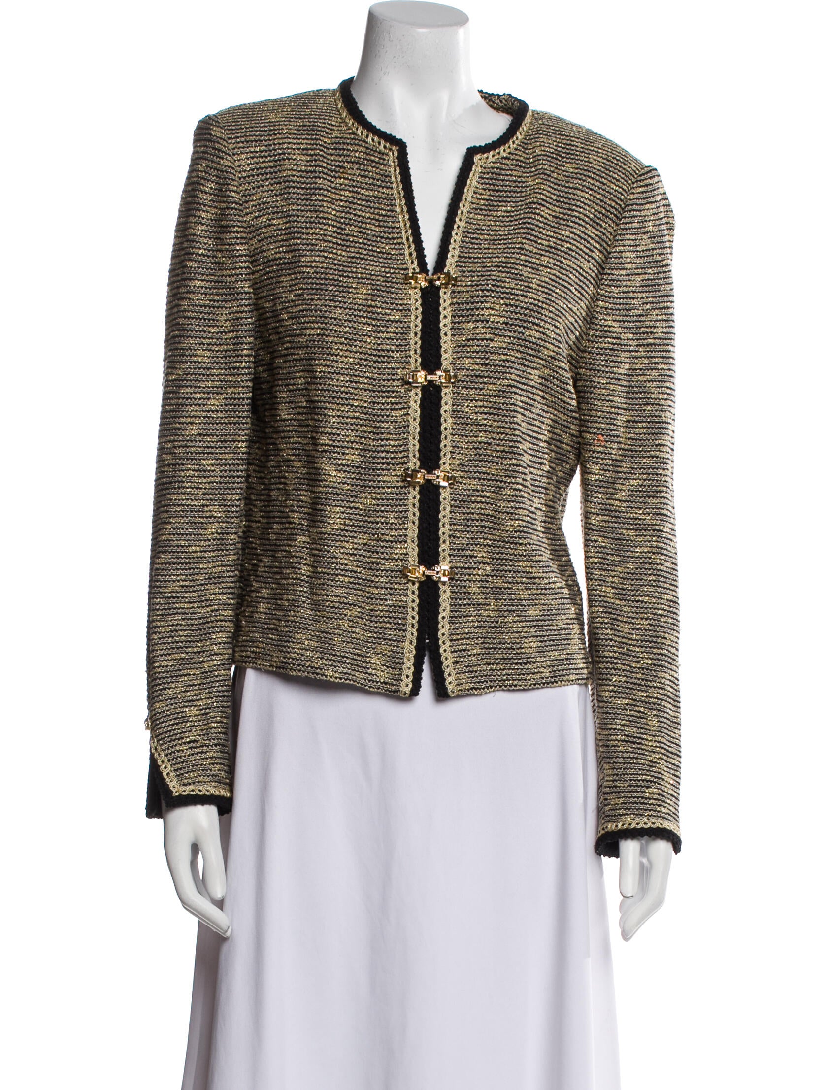 St. John Couture Tweed Pattern Evening Jacket