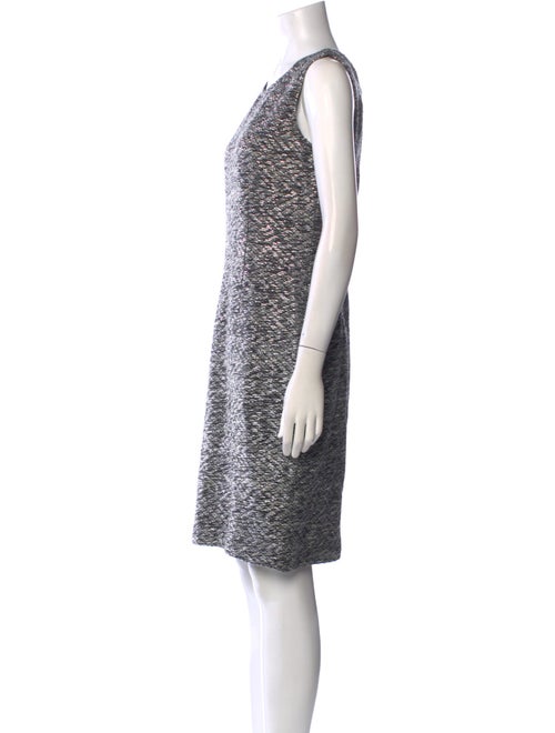 St. John Couture Scoop Neck Knee-Length Dress