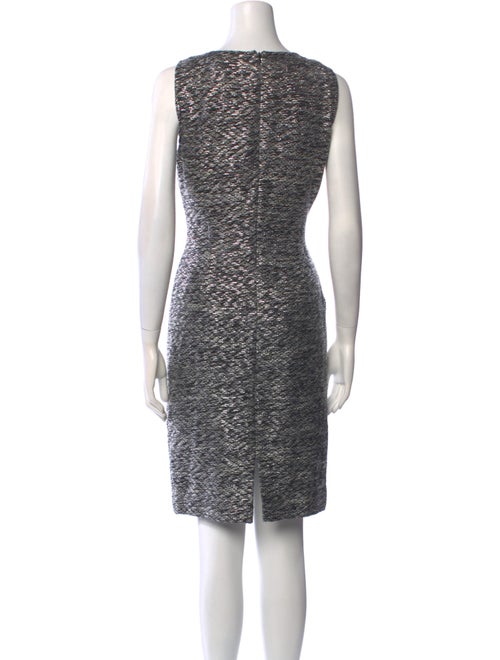 St. John Couture Scoop Neck Knee-Length Dress