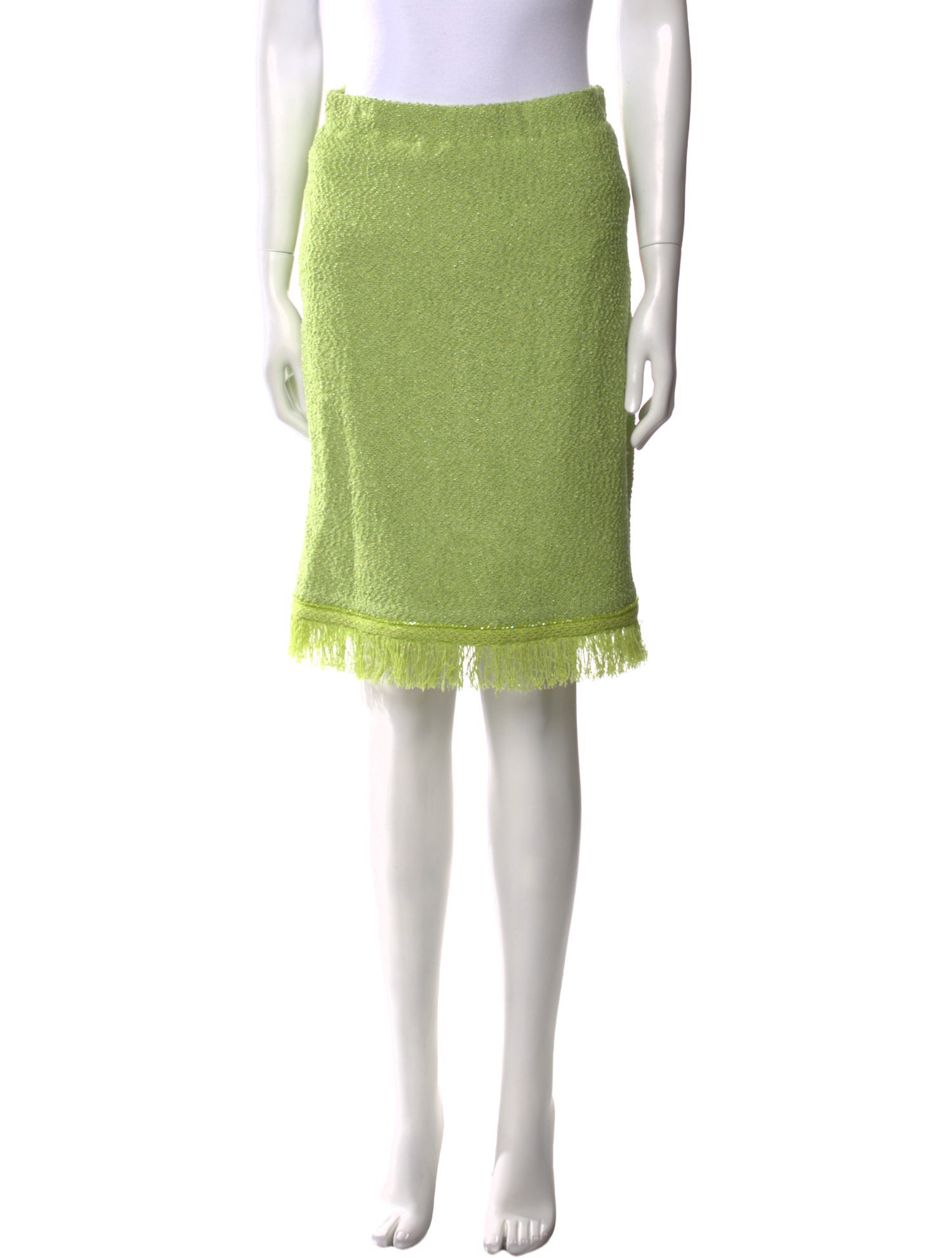 St. John Couture Wool Knee-Length Skirt w/ Tags