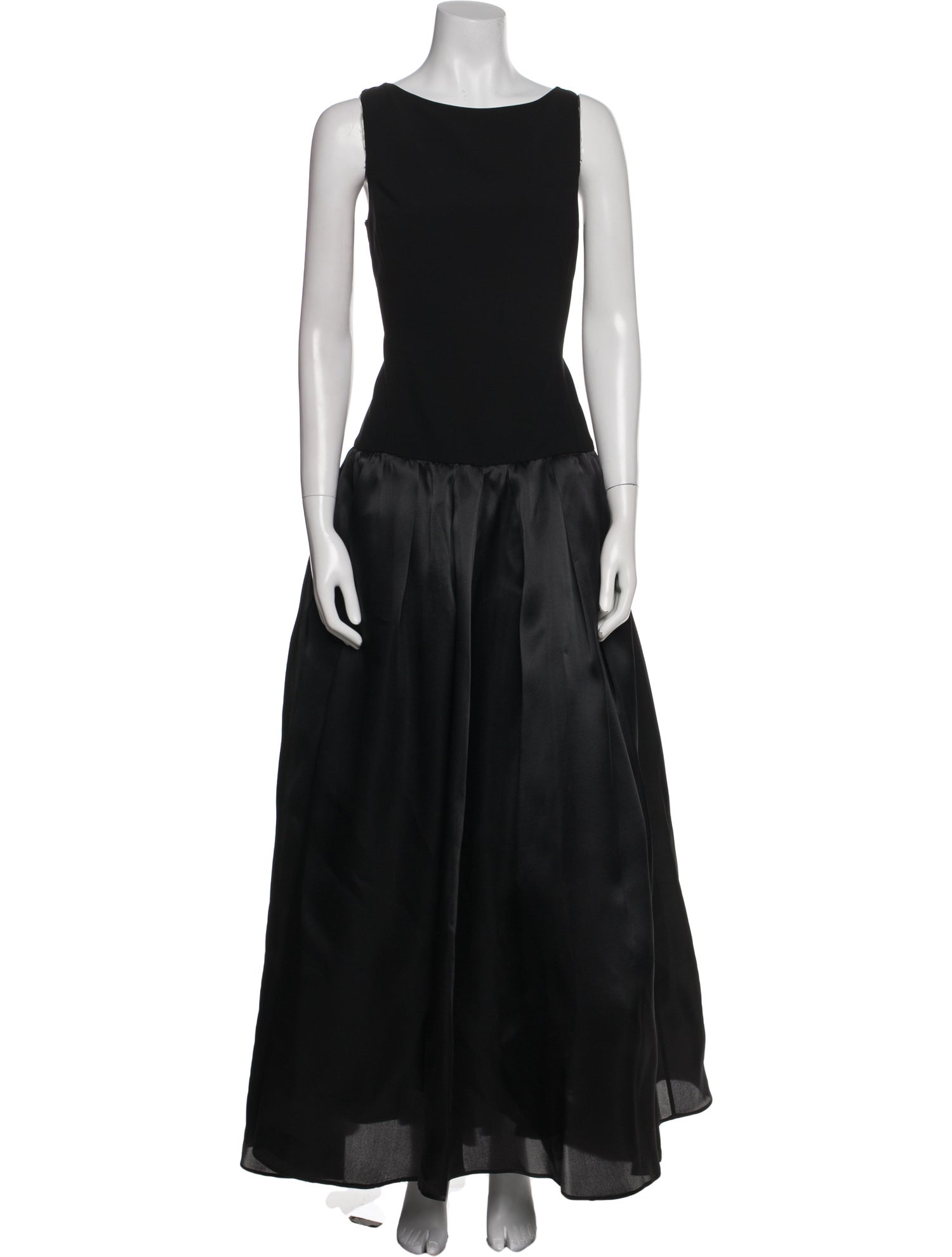 St. John Couture Bateau Neckline Long Dress