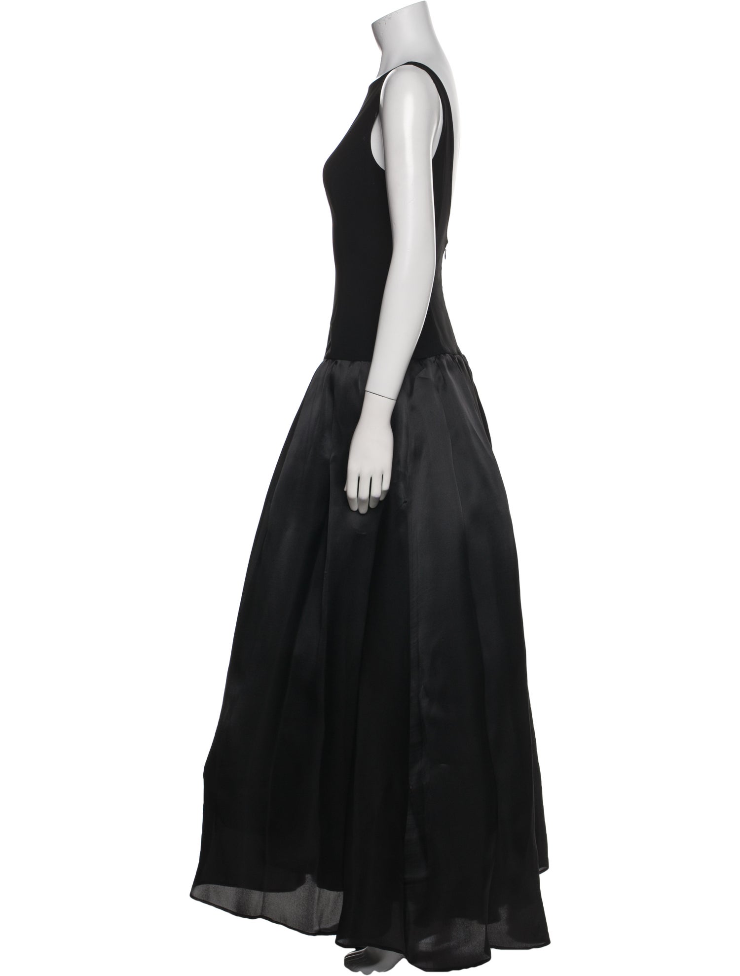 St. John Couture Bateau Neckline Long Dress