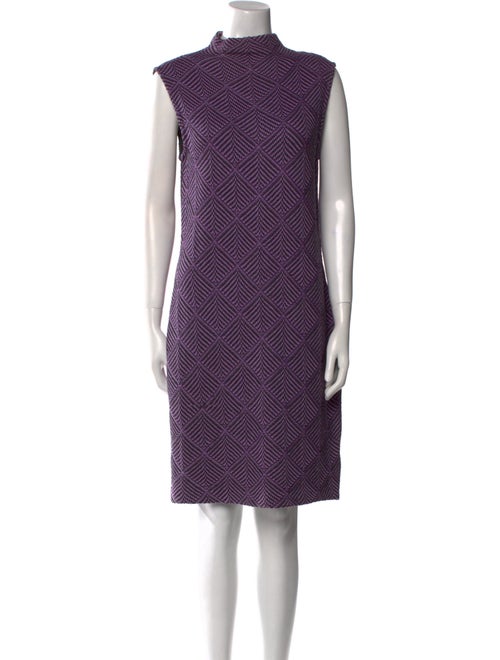St. John Couture Merino Wool Knee-Length Dress