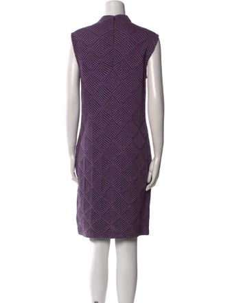 St. John Couture Merino Wool Knee-Length Dress