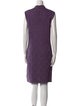 St. John Couture Merino Wool Knee-Length Dress