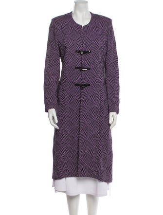 St. John Couture Tweed Pattern Coat