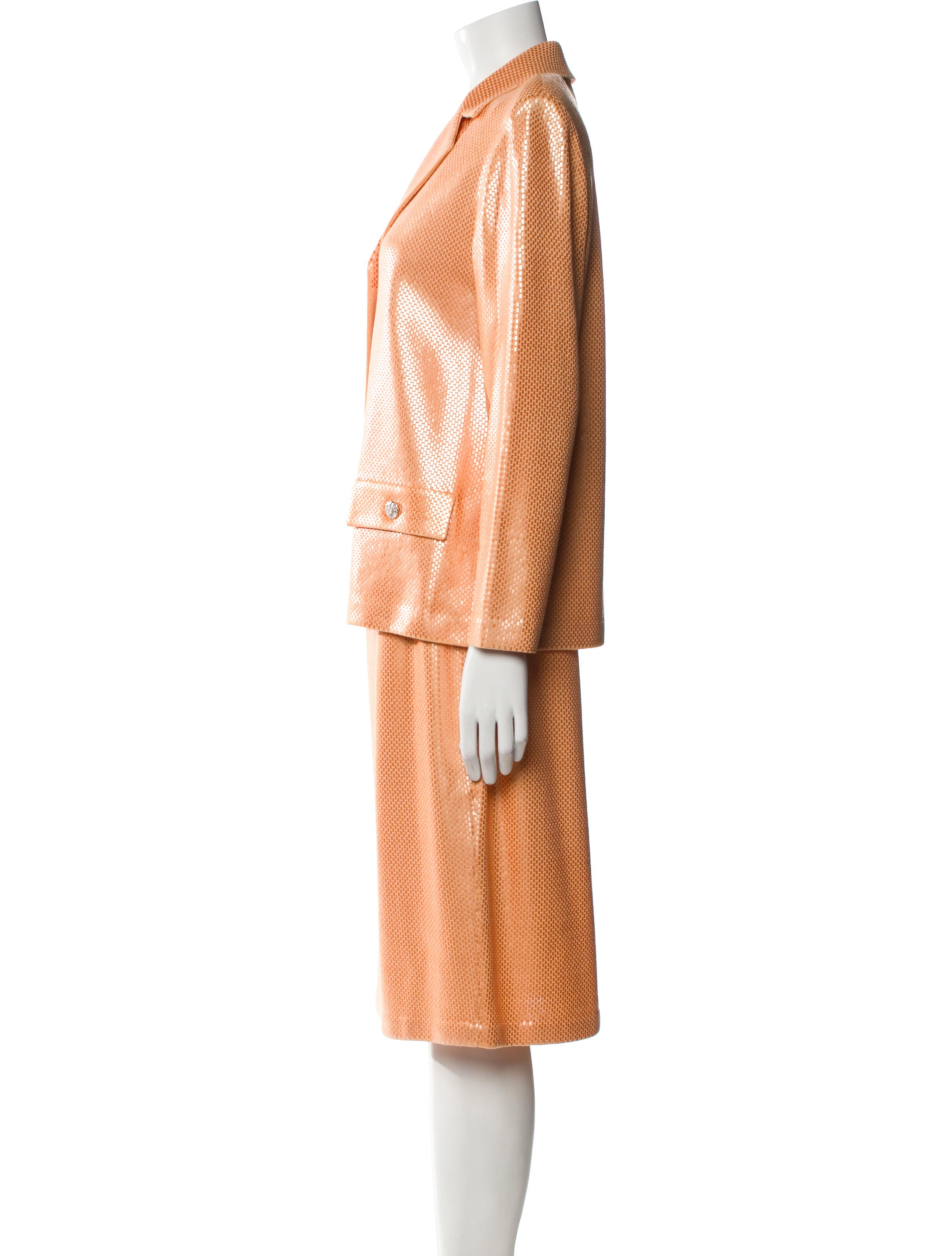 St. John Couture Printed Skirt Set w/ Tags