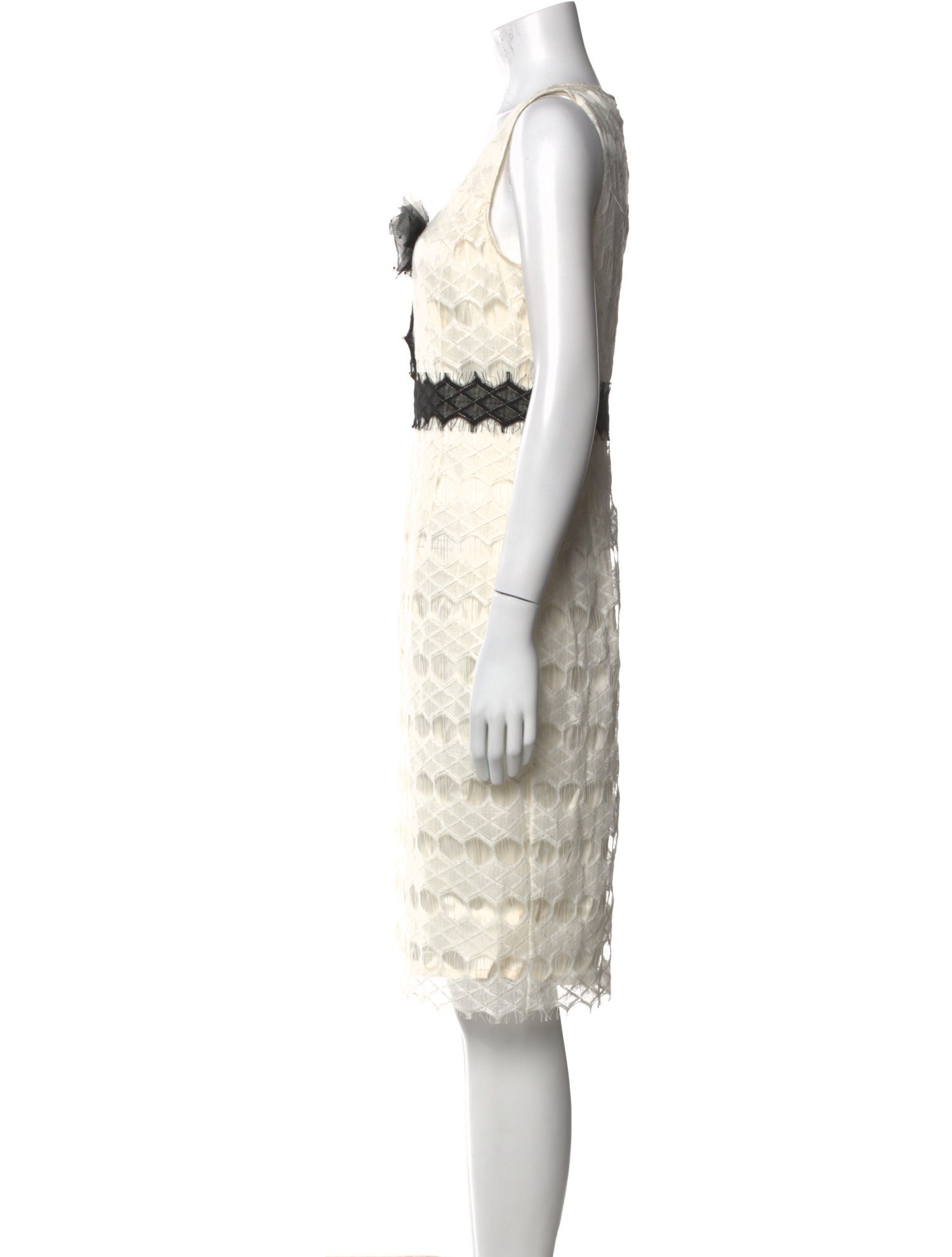 St. John Couture Printed Knee-Length Dress