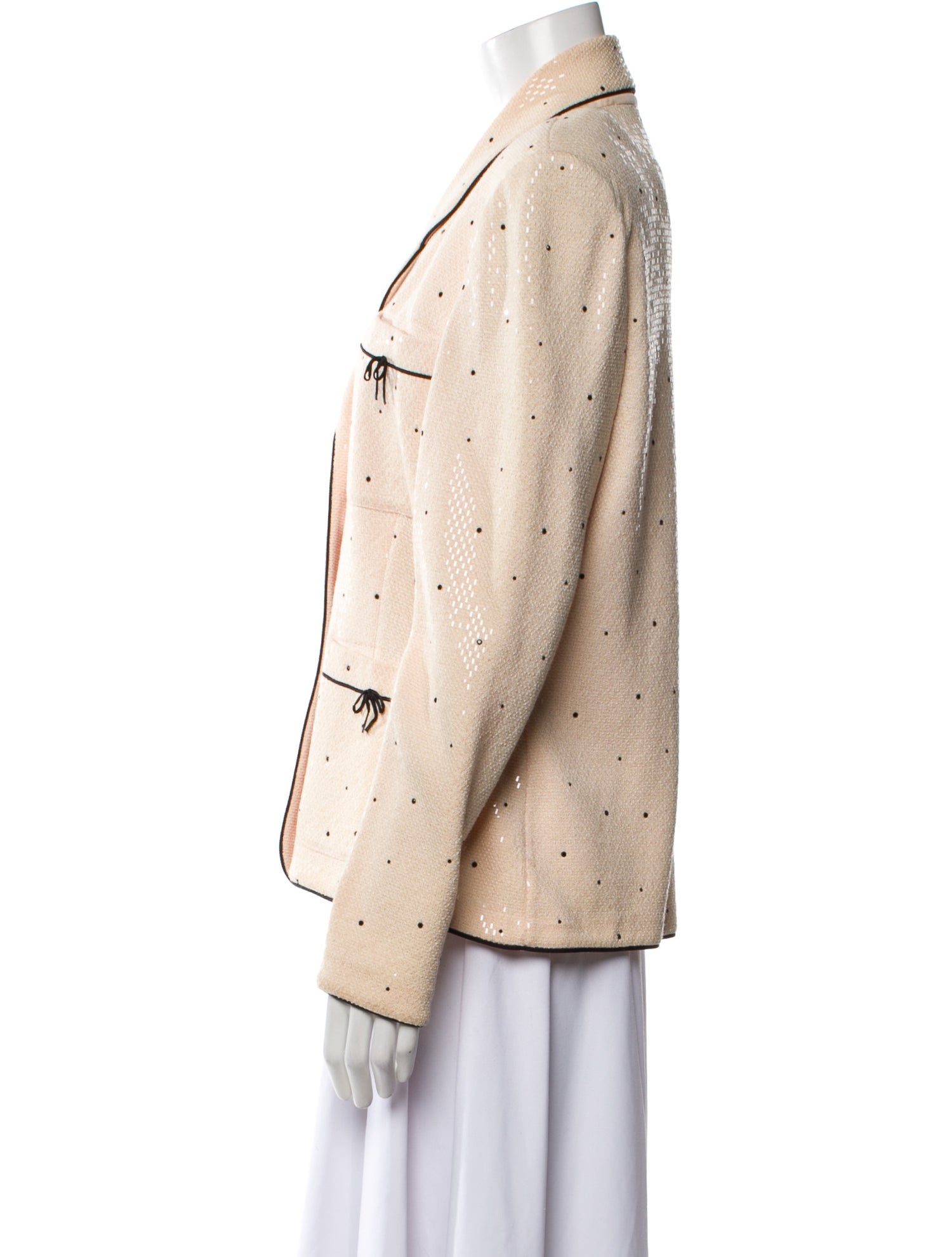 St. John Couture Polka Dot Print Blazer