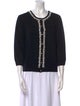 St. John Couture Wool Scoop Neck Sweater