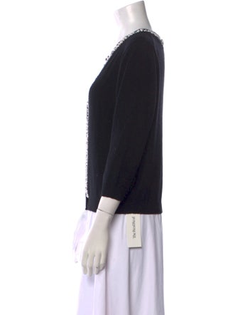St. John Couture Wool Scoop Neck Sweater
