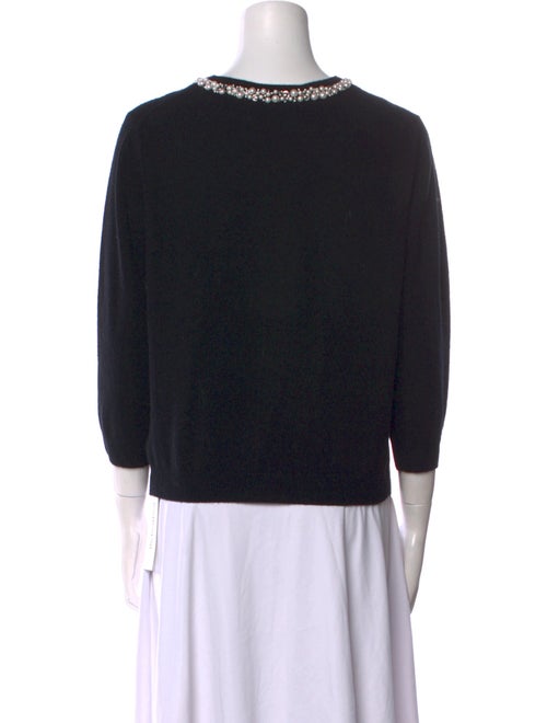 St. John Couture Wool Scoop Neck Sweater