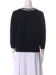 St. John Couture Wool Scoop Neck Sweater