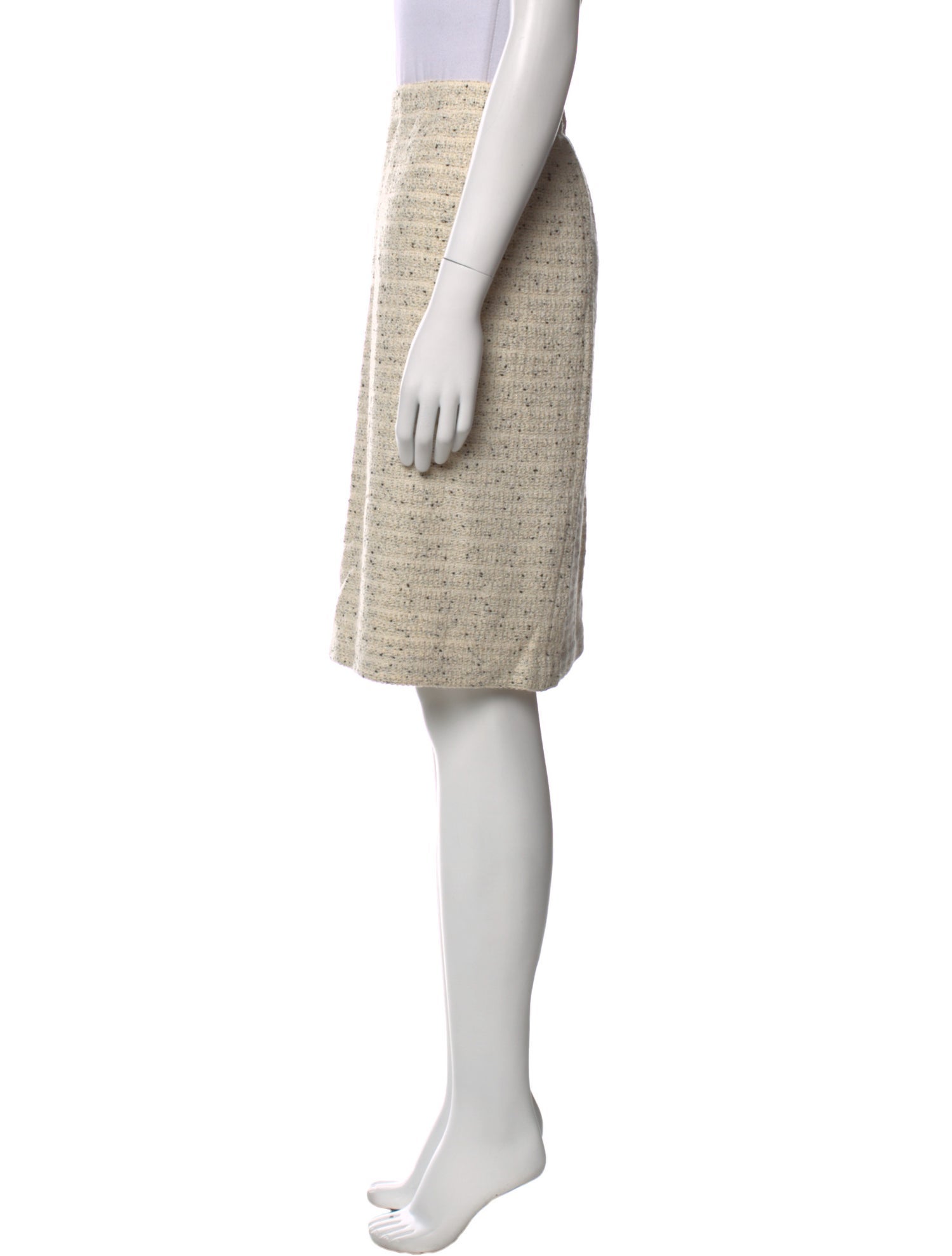 St. John Couture Glitter Accents Knee-Length Skirt