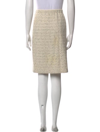 St. John Couture Glitter Accents Knee-Length Skirt