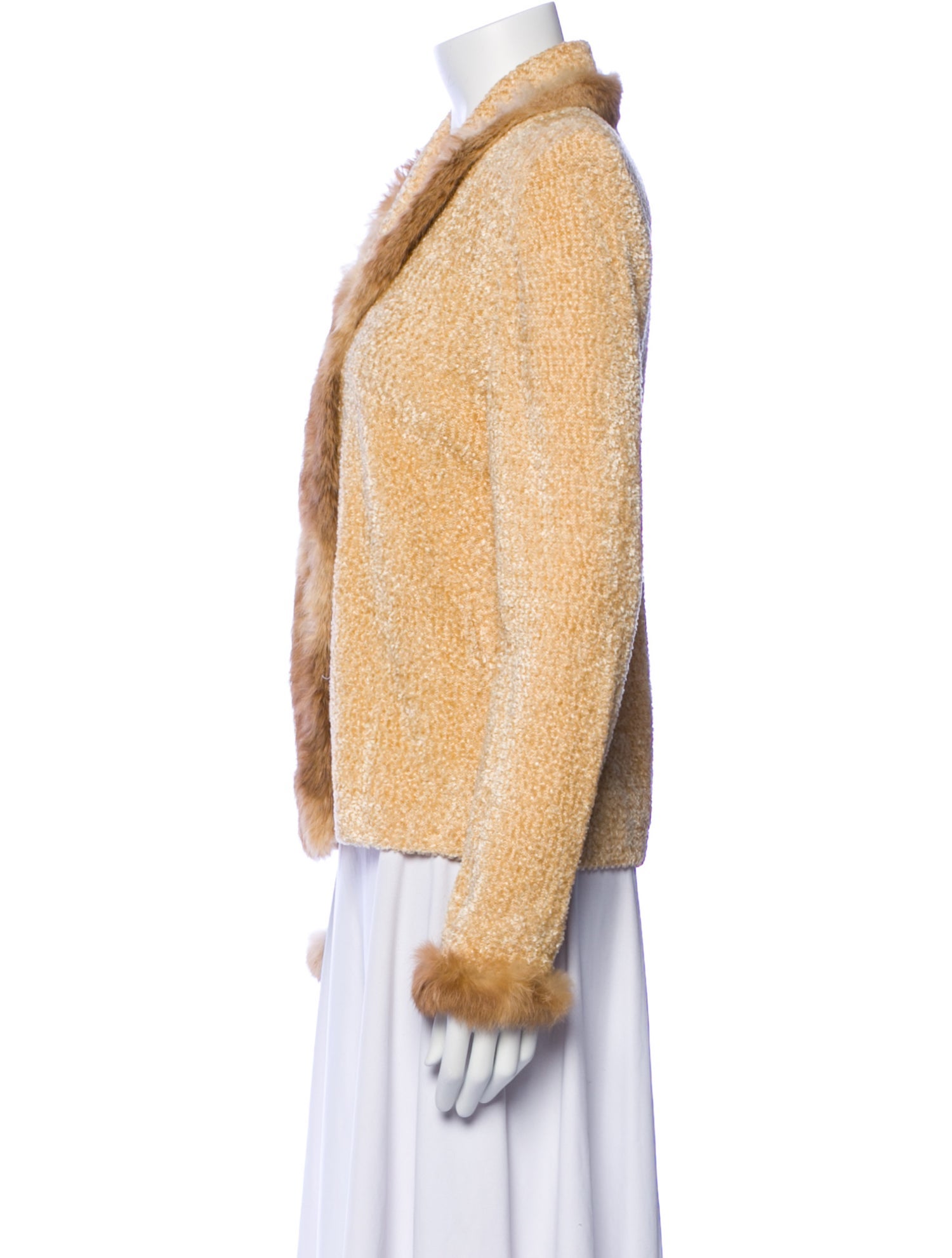 St. John Couture Faux Fur Jacket